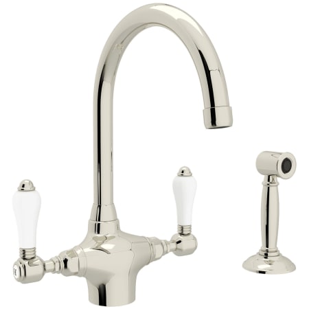 A large image of the Rohl A1676LPWS-2 Polished Nickel