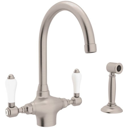 A large image of the Rohl A1676LPWS-2 Satin Nickel
