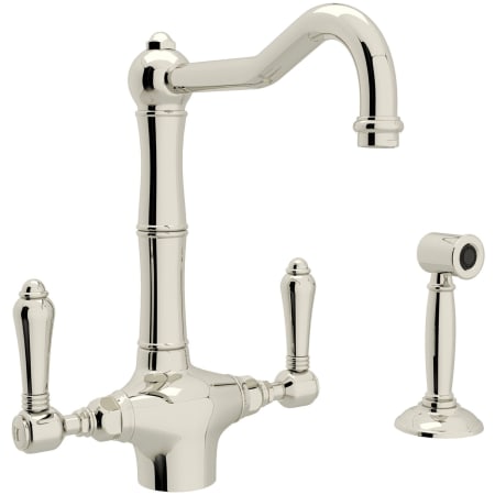 A large image of the Rohl A1679LMWS-2 Polished Nickel