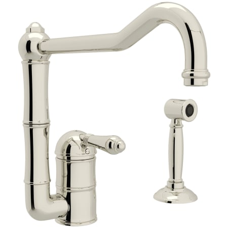 A large image of the Rohl A3608/11LMWS-2 Polished Nickel