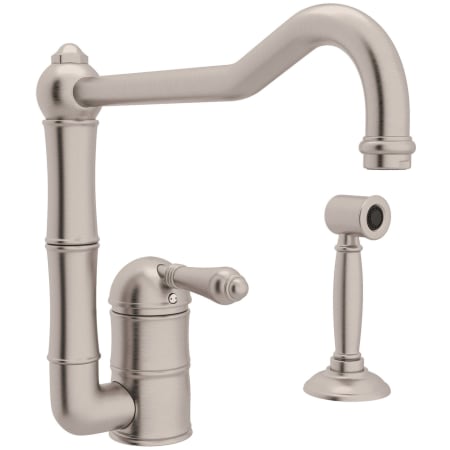 A large image of the Rohl A3608/11LMWS-2 Satin Nickel