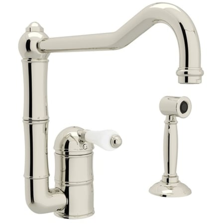A large image of the Rohl A3608/11LPWS-2 Polished Nickel