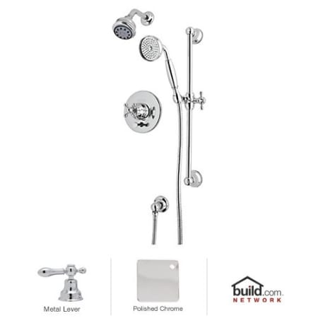 A large image of the Rohl ACKIT18ELM Polished Chrome