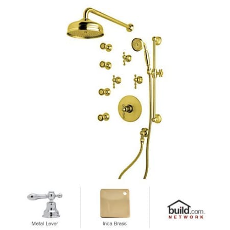 A large image of the Rohl ACKIT36ELM Inca Brass