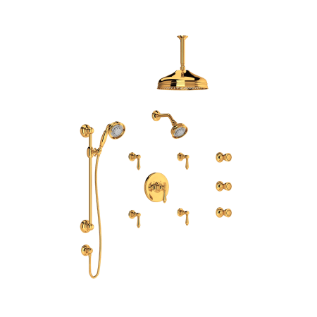 A large image of the Rohl ACQUI-A4914LM-KIT Italian Brass