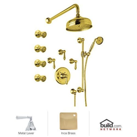A large image of the Rohl AKIT46ELH Inca Brass