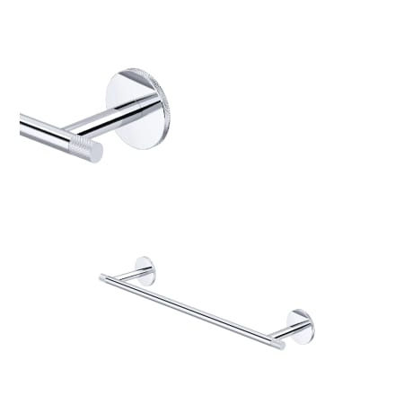 A large image of the Rohl AM25WTB18 Polished Chrome