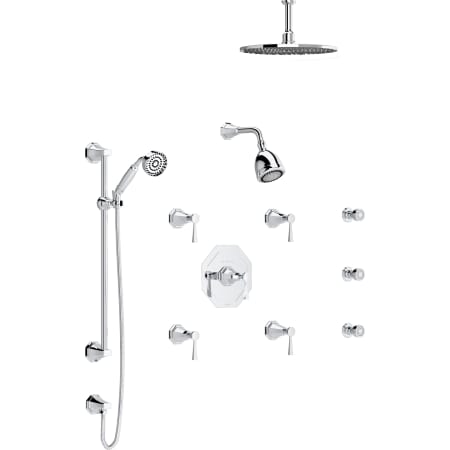 A large image of the Rohl DECO-U.5157LS-TO-KIT Polished Chrome