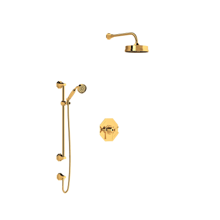 A large image of the Rohl DECO-U.TDC23W1LS-KIT English Gold
