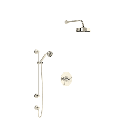 A large image of the Rohl DECO-U.TDC23W1LS-KIT Polished Nickel