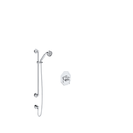 A large image of the Rohl DECO-U.TDC51W1LS-KIT Polished Chrome