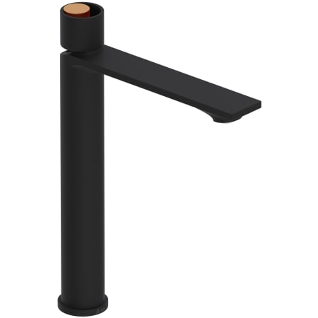 A large image of the Rohl EC02D1IW Matte Black / Satin Gold