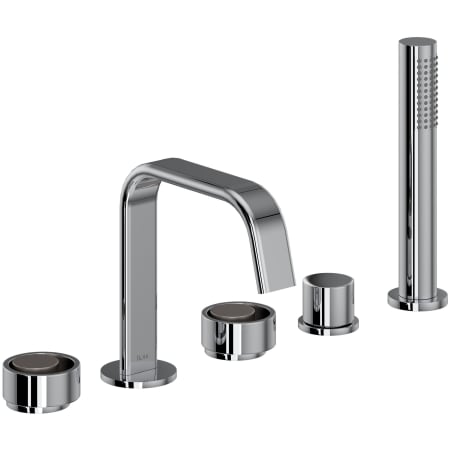 A large image of the Rohl EC05D5IW Polished Chrome / Satin Nickel