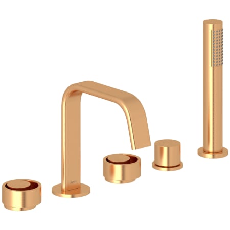 A large image of the Rohl EC05D5IW Satin Gold