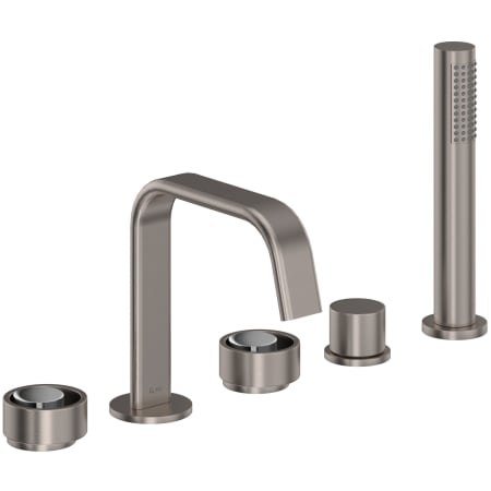 A large image of the Rohl EC05D5IW Satin Nickel / Polished Chrome