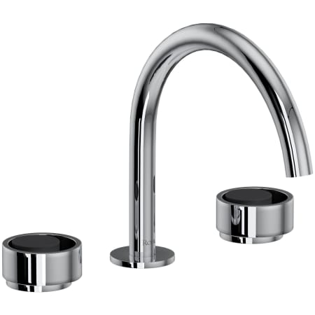 A large image of the Rohl EC08D3IW Polished Chrome / Matte Black