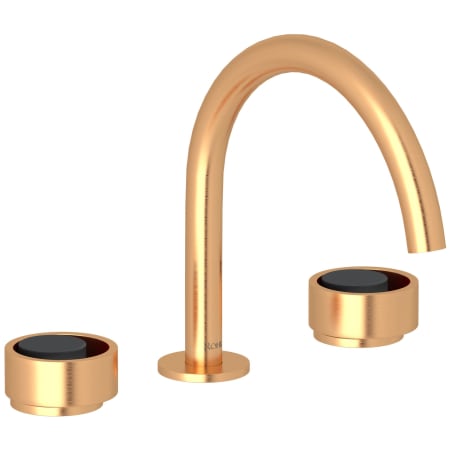 A large image of the Rohl EC08D3IW Satin Gold / Matte Black