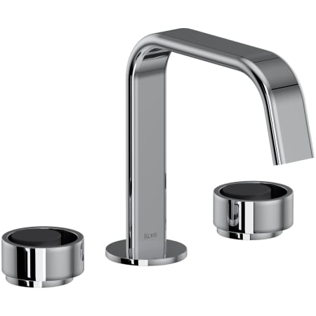 A large image of the Rohl EC09D3IW Polished Chrome / Matte Black