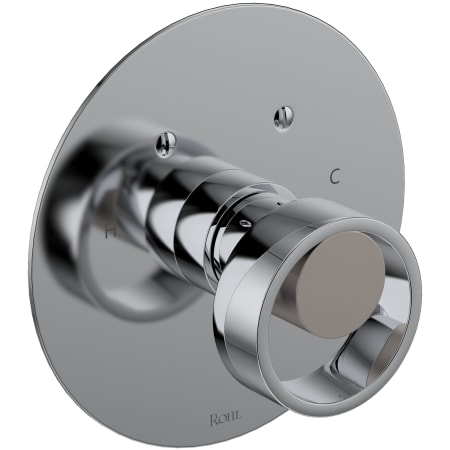 A large image of the Rohl EC13W1IW Polished Chrome / Satin Nickel
