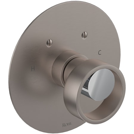 A large image of the Rohl EC13W1IW Satin Nickel / Polished Chrome