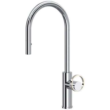 A large image of the Rohl EC55D1+EC81IW Polished Chrome / Polished Nickel