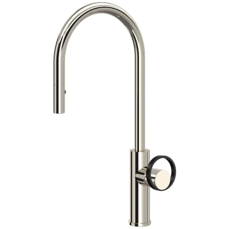 A large image of the Rohl EC55D1+EC81IW Polished Nickel / Black