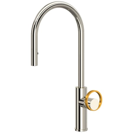 A large image of the Rohl EC55D1+EC81IW Polished Nickel / Satin Gold