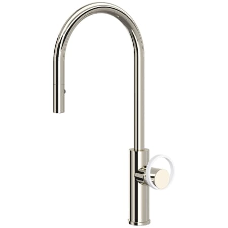 A large image of the Rohl EC55D1+EC81IW Polished Nickel / Matte White