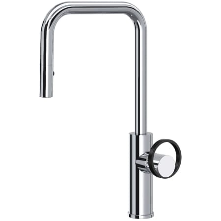 A large image of the Rohl EC56D1+EC81IW Polished Chrome / Matte Black