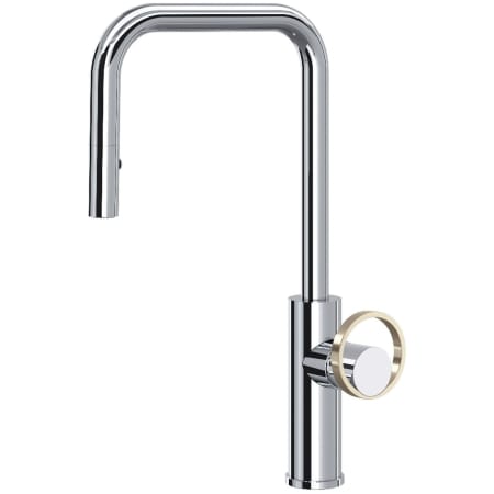 A large image of the Rohl EC56D1+EC81IW Polished Chrome / Satin Nickel