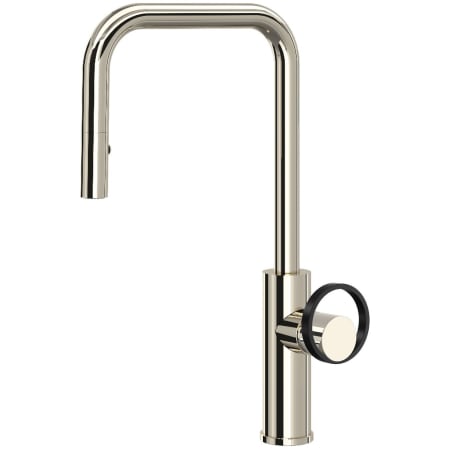A large image of the Rohl EC56D1+EC81IW Polished Nickel / Black
