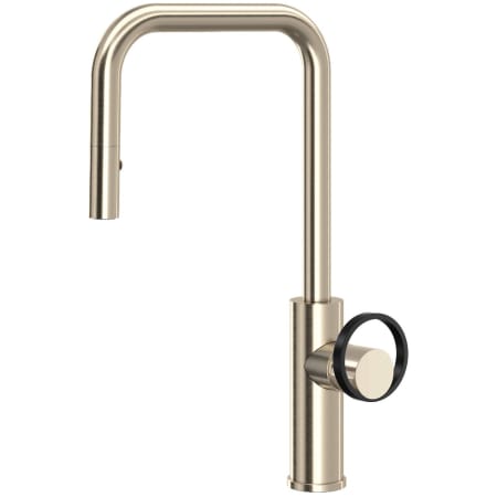 A large image of the Rohl EC56D1+EC81IW Satin Nickel / Matte Black
