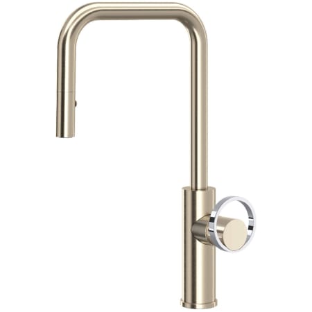A large image of the Rohl EC56D1+EC81IW Satin Nickel / Polished Chrome