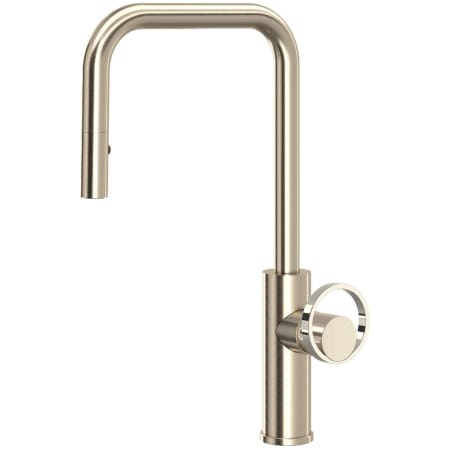 A large image of the Rohl EC56D1+EC81IW Satin Nickel / Polished Nickel