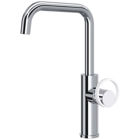 A large image of the Rohl EC60D1+EC81IW Polished Chrome / Matte White