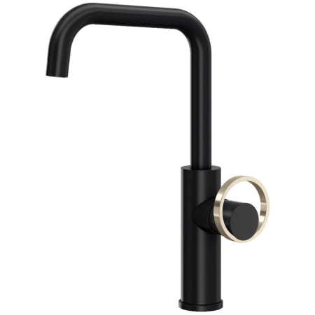 A large image of the Rohl EC60D1+EC81IW Matte Black / Satin Nickel