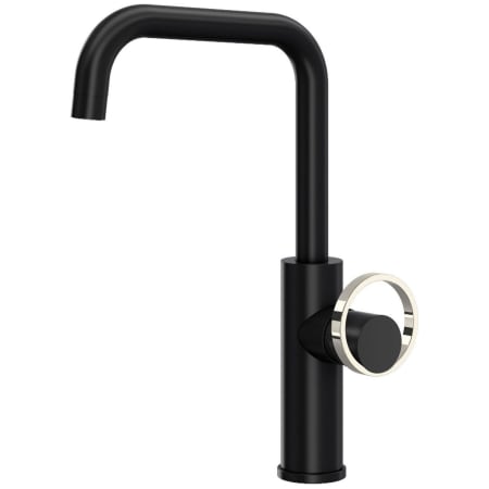 A large image of the Rohl EC60D1+EC81IW Matte Black / Polished Nickel