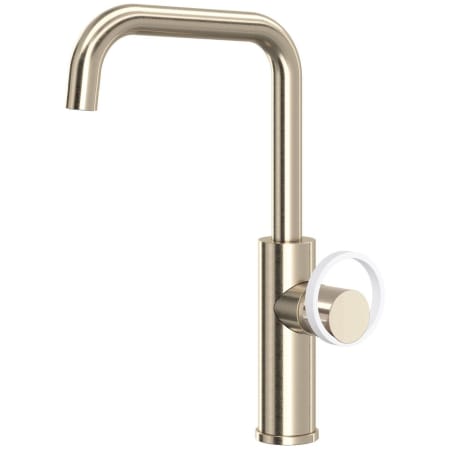 A large image of the Rohl EC60D1+EC81IW Satin Nickel / Matte White