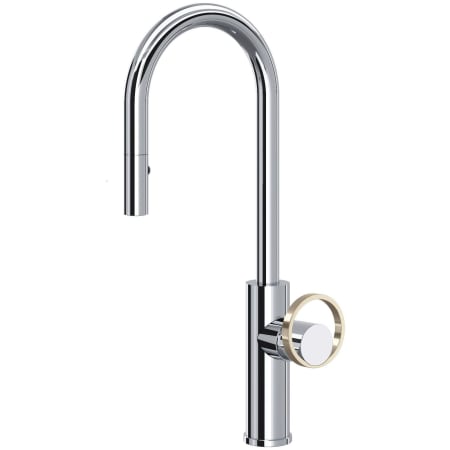 A large image of the Rohl EC65D1+EC81IW Polished Chrome / Satin Nickel