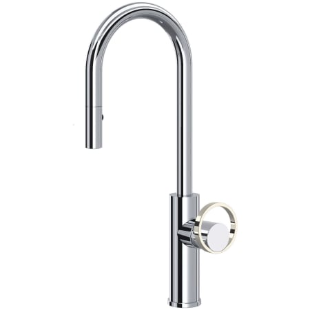 A large image of the Rohl EC65D1+EC81IW Polished Chrome / Polished Nickel