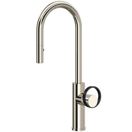 A large image of the Rohl EC65D1+EC81IW Polished Nickel / Black