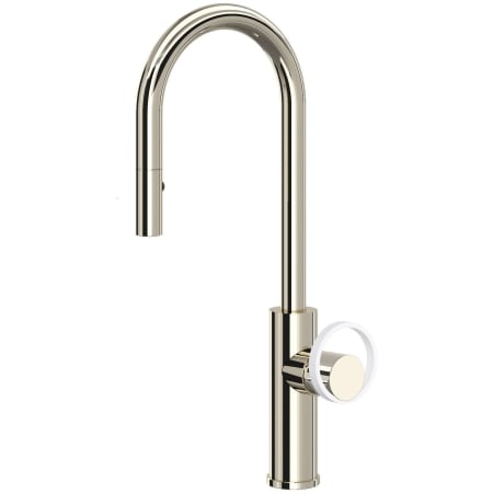 A large image of the Rohl EC65D1+EC81IW Polished Nickel / Matte White