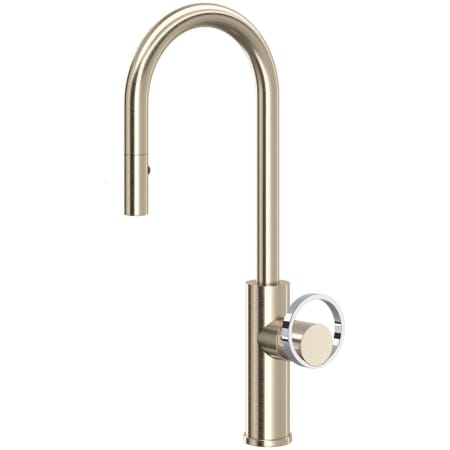 A large image of the Rohl EC65D1+EC81IW Satin Nickel / Polished Chrome