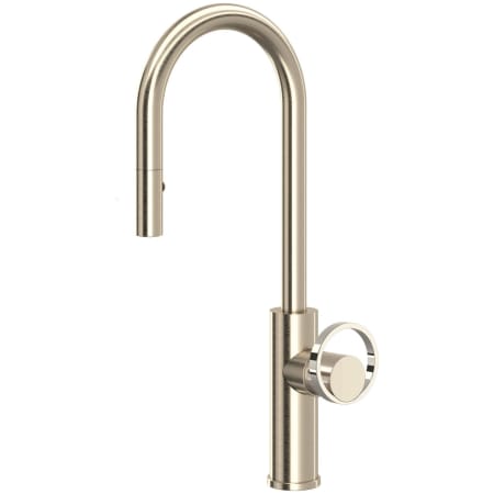 A large image of the Rohl EC65D1+EC81IW Satin Nickel / Polished Nickel