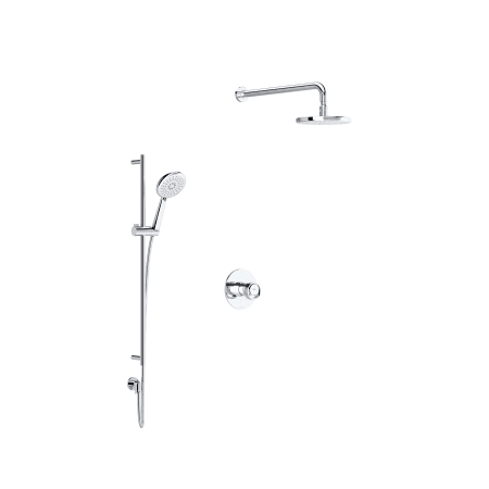 A large image of the Rohl ECLISSI-TEC23W1IW-KIT Polished Chrome
