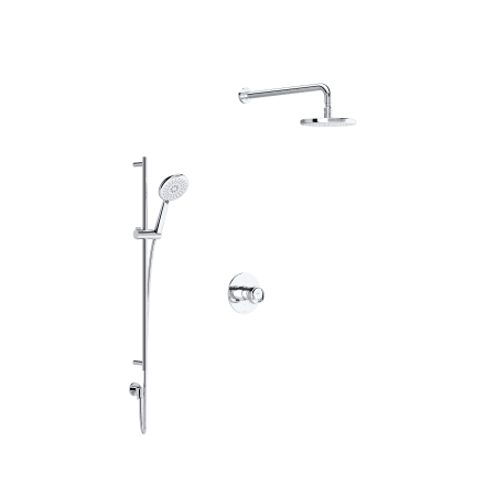 A large image of the Rohl ECLISSI-TEC44W1IW-KIT Polished Chrome