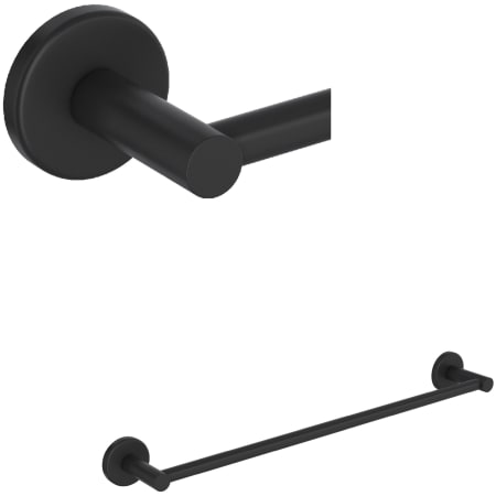 A large image of the Rohl LO1/18 Matte Black