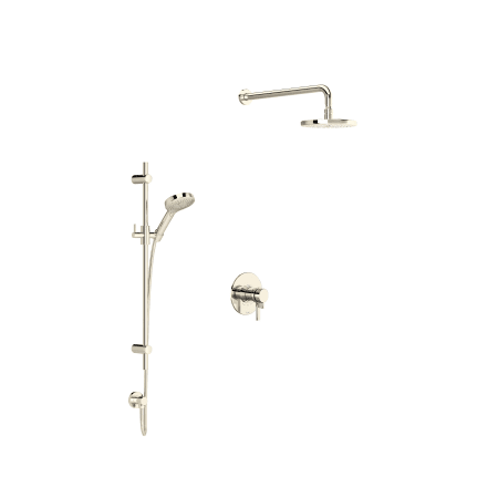 A large image of the Rohl LOMBARDIA-TLB23W1LM-KIT Polished Nickel