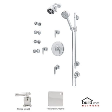 A large image of the Rohl MBKIT37ELM Polished Chrome