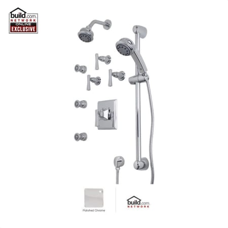 A large image of the Rohl MLKIT46LM Polished Chrome